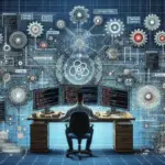 Alt text: "Gelişmiş entegrasyon test otomasyonu platformlarının modern yazılım geliştirmedeki rolünü gösteren bir grafik, yazılım test süreçlerinde verimliliği artıran araçların örneklerini sunuyor."